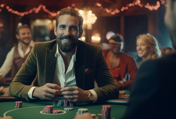 Caishen Wins live dealer table interface on overbola